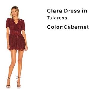 Tularosa Clara dress in Cabernet